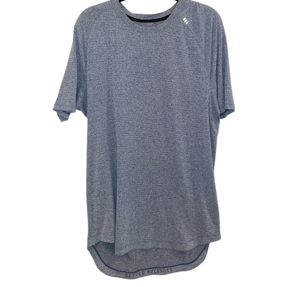 COPY - NWT MENS LULULEMON DRYSENSE SHORT SLEEVE HEATHERED BLUE OUT OF STOCK TEE…